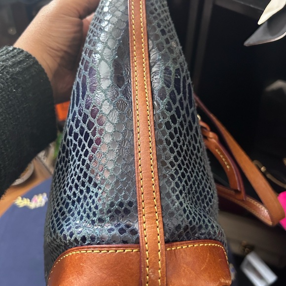 Dooney & Bourke Large Charleston Reptile Leather Tote - Picture 5 of 14